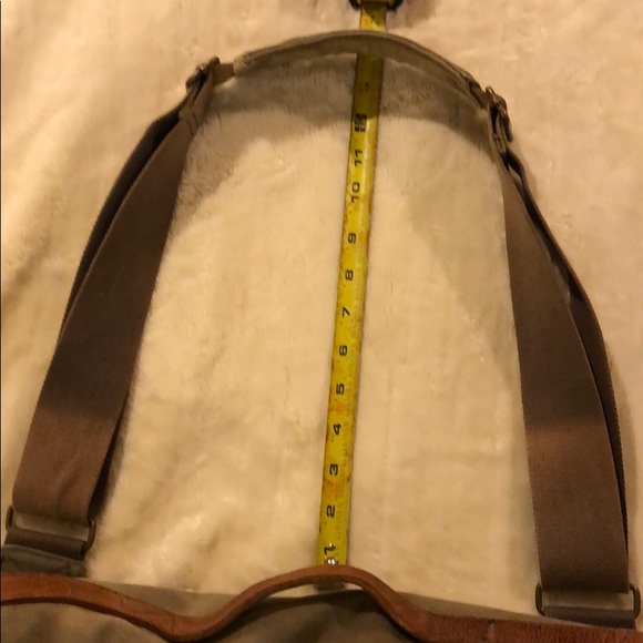 J Crew messenger canvas bag w leather details - Picture 13 of 14